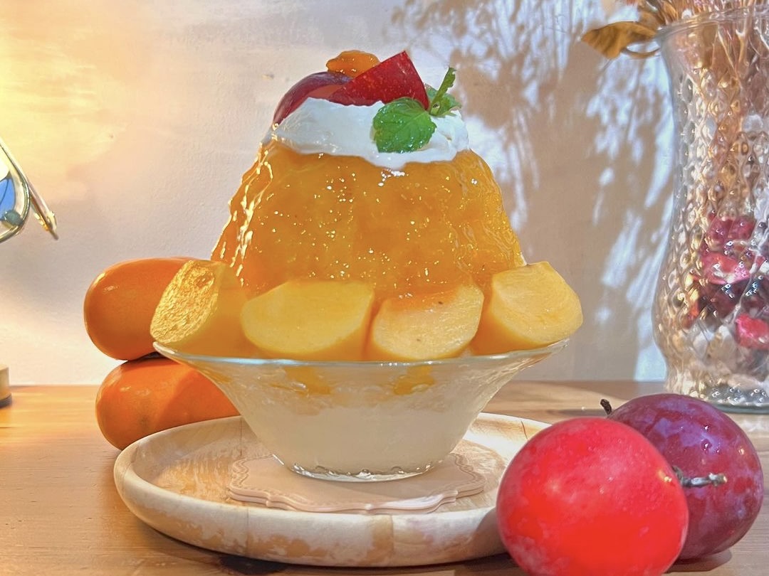 果実＆生クリームのドレスをまとった、楽園気分のかき氷をペア体験