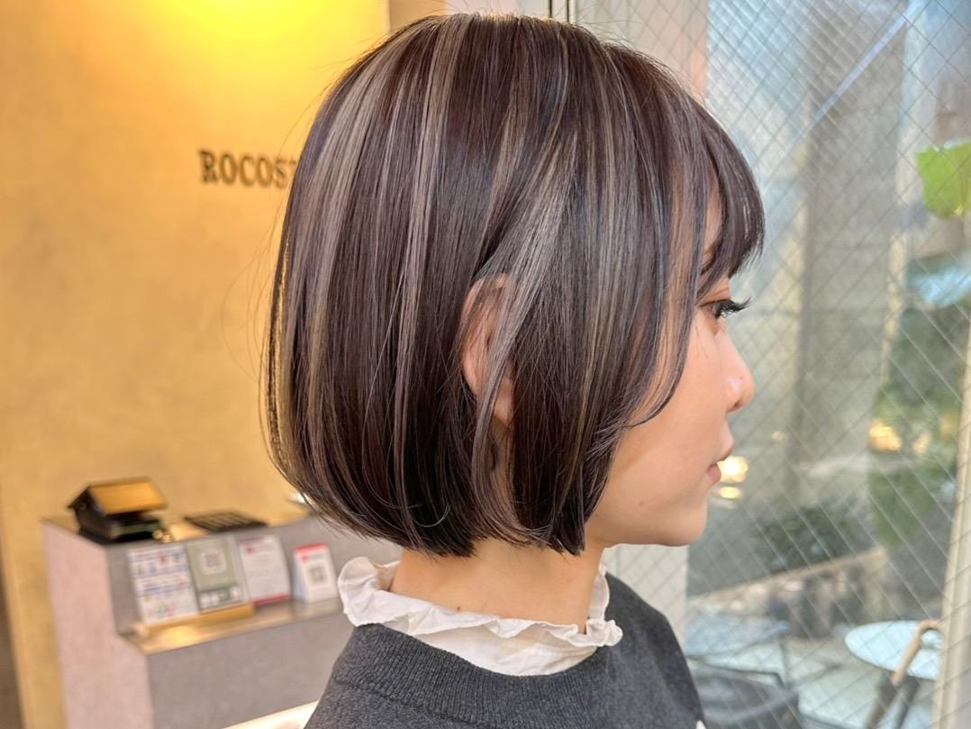 脱・白髪染め。白髪ぼかしハイライトで大人の魅力全開プラン（anatae